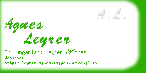 agnes leyrer business card